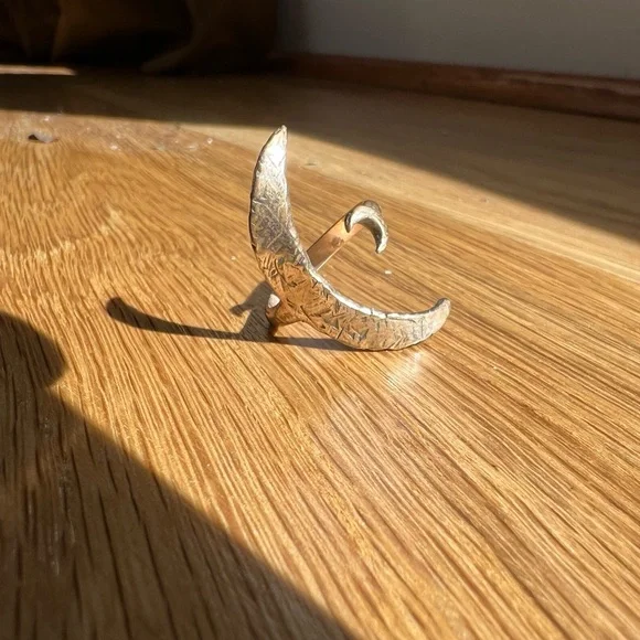 AMANDA HUNT Jewelry Bronze Moon Eclipse ring - Picture 1 of 4